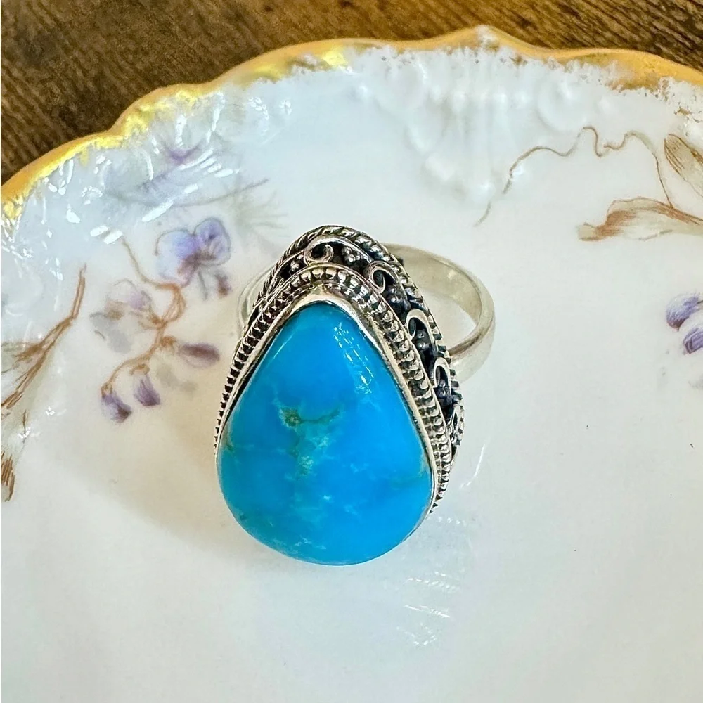 Turquoise Sterling Silver Ring (8)
